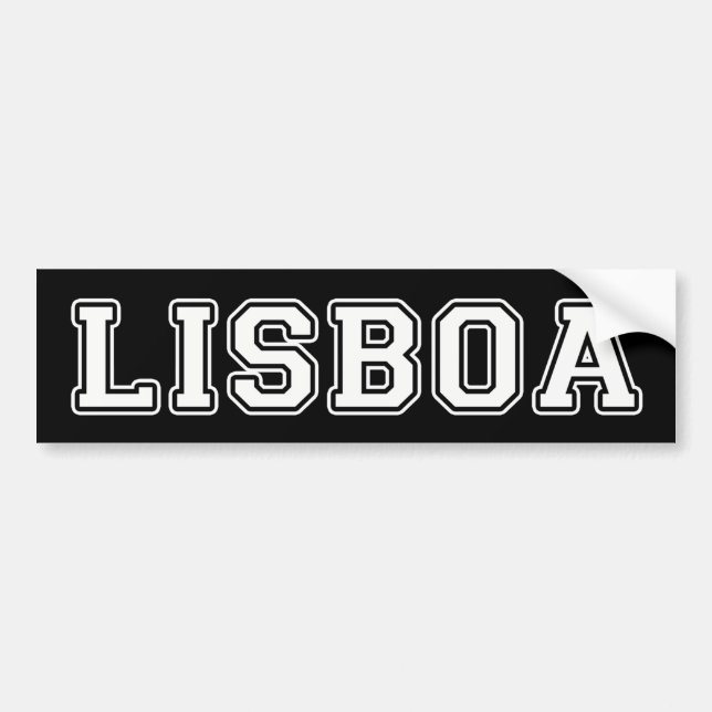 Lisboa Portugal Bumper Sticker (Front)