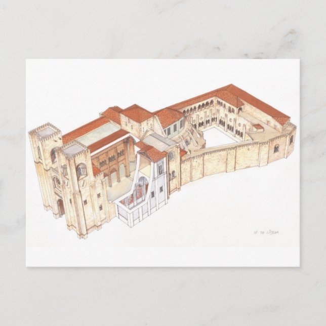 Lisboa Portugal. Cathedral Postcard (Front)