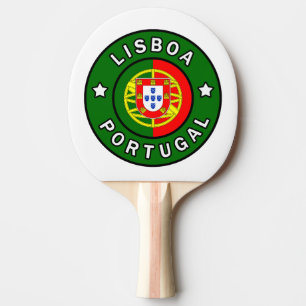 Lisboa Portugal Ping Pong Paddle