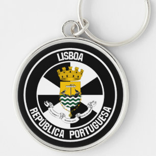 Lisboa Round Emblem Key Ring