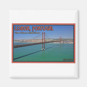 Lisbon - 25th of April Bridge Magnet