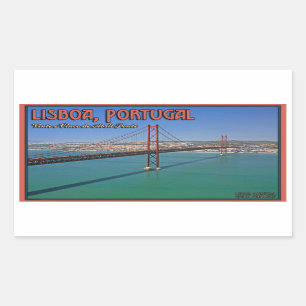 Lisbon - 25th of April Bridge Rectangular Sticker