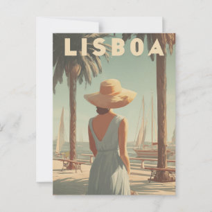 Lisbon 50s vintage postcard