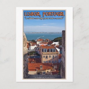 Lisbon - Boat on the Tejo Postcard