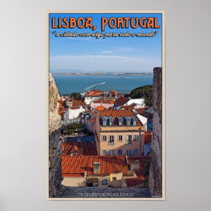 Lisbon - Boat on the Tejo Poster