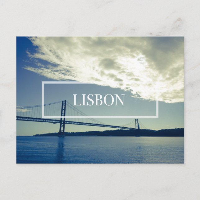 Lisbon bridge postcard (Front)