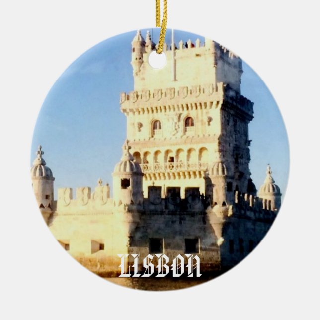 Lisbon Christmas Ornament (Front)