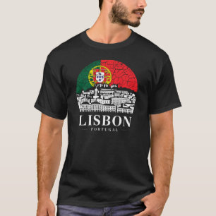 Lisbon City Portugal Flag T-Shirt