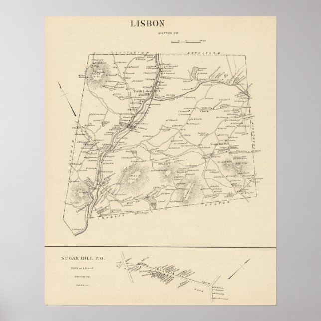 Lisbon, Grafton Co Poster (Front)