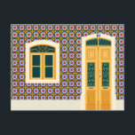 Lisbon house with tiles postcard<br><div class="desc">Those who visit Lisbon, Portugal’s capital, are not indifferent to the typical facades of the houses lined up in many of the city's streets. Many have exquisite wrought-iron balconies and delightful, colourful painted wooden shutters in windows and doors. A prominent feature of these houses is the traditional use of tiles,...</div>