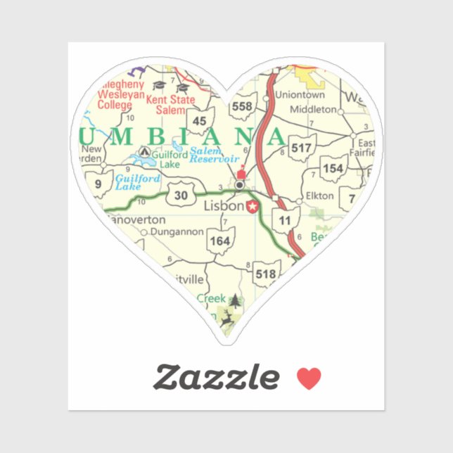 Lisbon Ohio Map (Sheet)