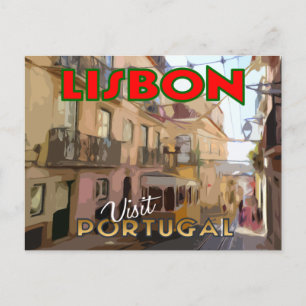 Lisbon, Portugal. A card from serie Visit...