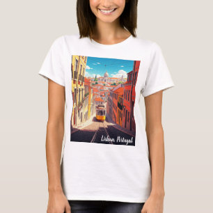 Lisbon Portugal Anime Style T-Shirt