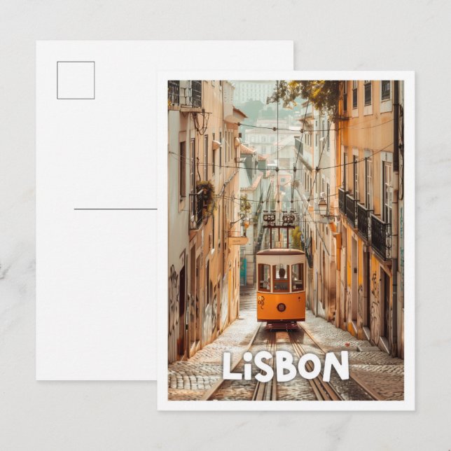 Lisbon Portugal Art travel famous place Postcard (Front/Back)