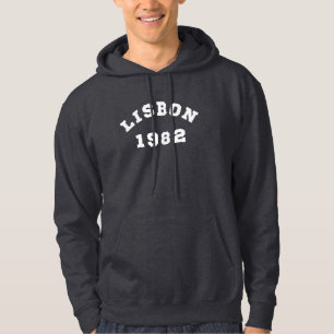 Lisbon Portugal City 1982 Vintage Hoodie