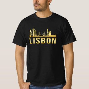 Lisbon Portugal City Skyline Cityscape Funny Gift T-Shirt