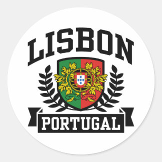 Lisbon Portugal Classic Round Sticker