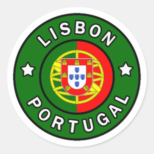 Lisbon Portugal Classic Round Sticker