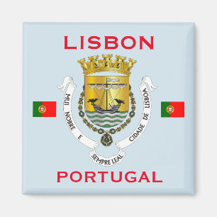 Lisbon Portugal Coat of Arms Magnet