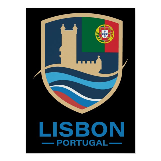 Lisbon Portugal Europe Poster (Front)