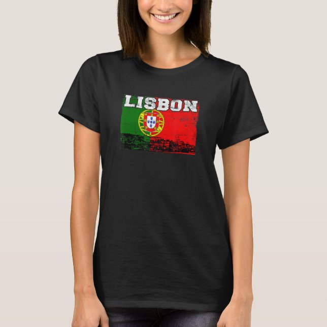 Lisbon Portugal Europe T-Shirt (Front)