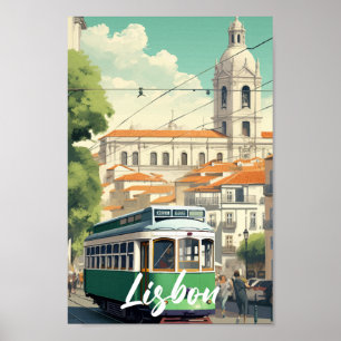 Lisbon Portugal Famous Travel Place Poster