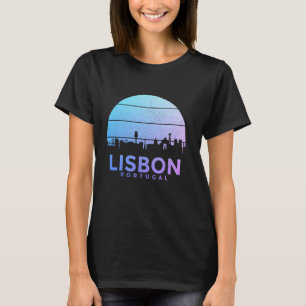 Lisbon Portugal Lisboa Skyline Portuguese Souvenir T-Shirt