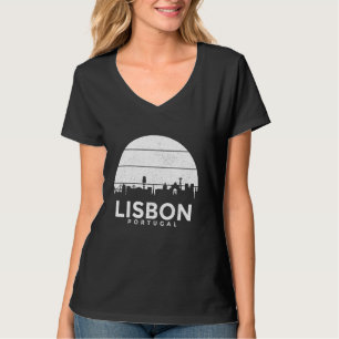 Lisbon Portugal Lisboa Skyline Portuguese Souvenir T-Shirt