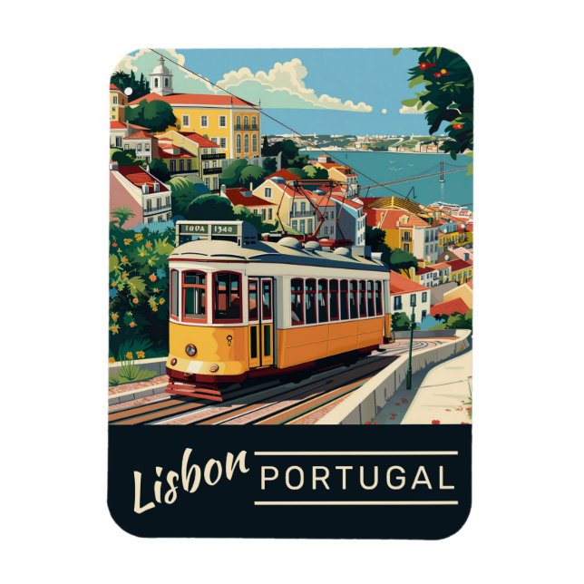 Lisbon Portugal Magnet (Vertical)