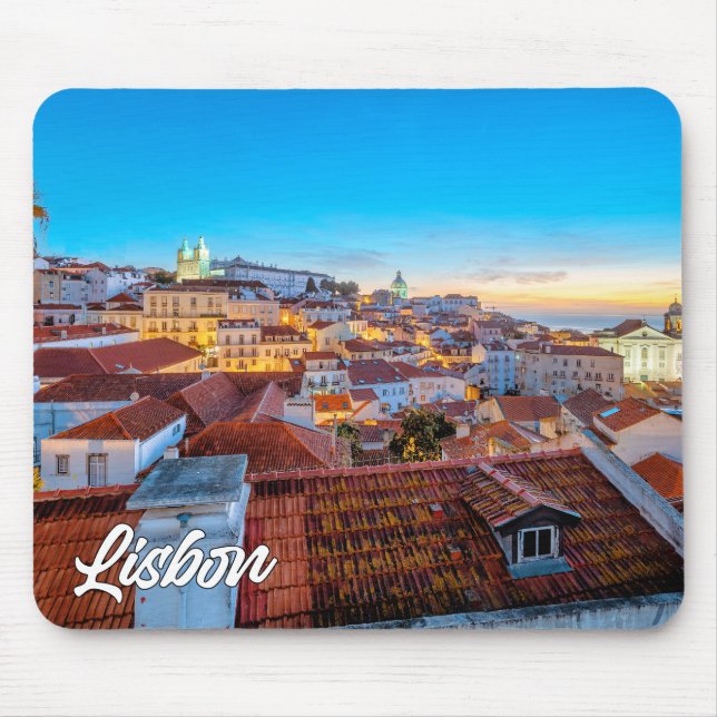Lisbon, Portugal Mouse Mat (Front)
