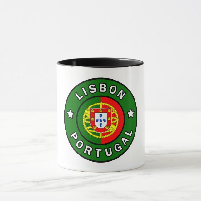 Lisbon Portugal Mug (Center)