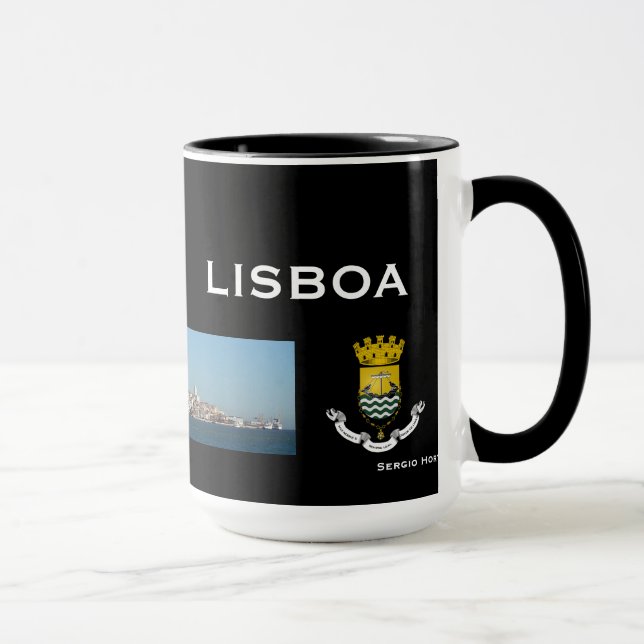 Lisbon Portugal Panoramic Mug (Right)