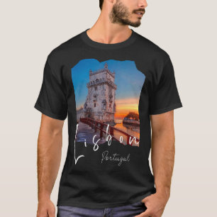 Lisbon Portugal Portuguese Souvenirs Belem Tower L T-Shirt