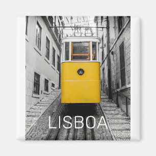 Lisbon Portugal Retro Tram Vintage Souvenir Magnet