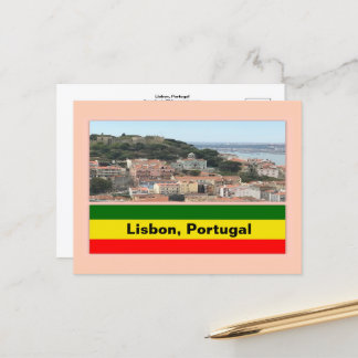 Lisbon, Portugal Skyline  Postcard
