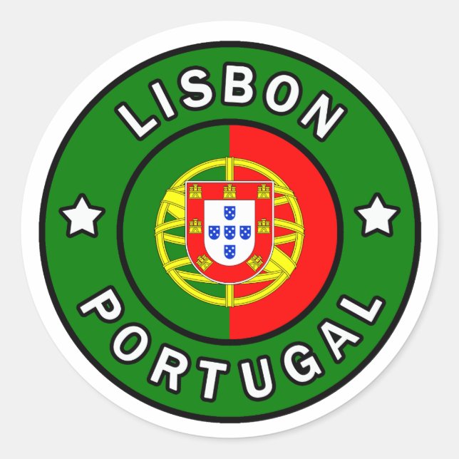 Lisbon Portugal Sticker (Front)