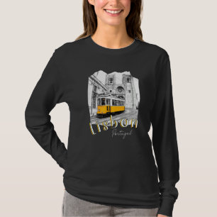 Lisbon Portugal Tram Portuguese Souvenirs Lisboa L T-Shirt