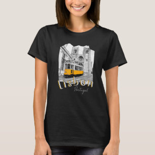 Lisbon Portugal Tram Portuguese Souvenirs Lisboa L T-Shirt