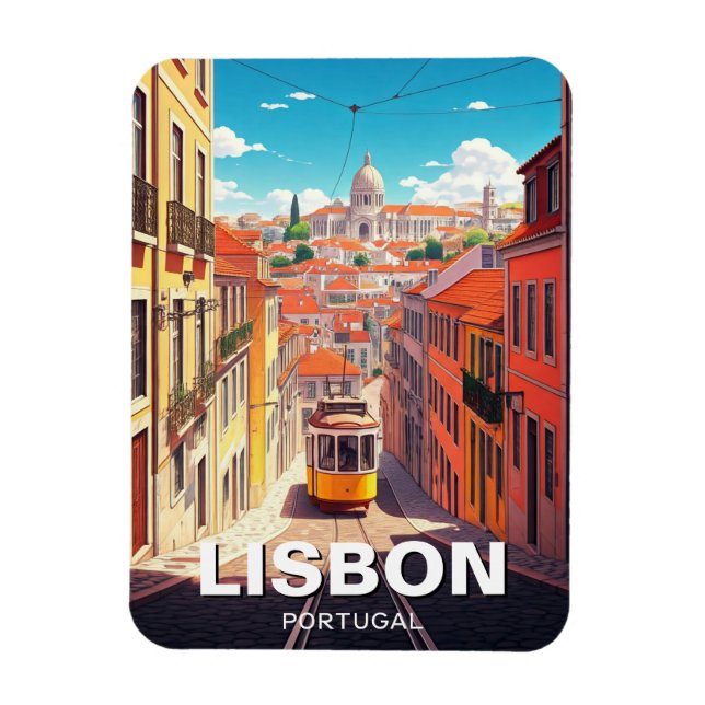 Lisbon Portugal Travel Alfama National Pantheon  Magnet (Vertical)