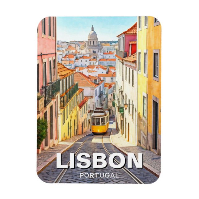 Lisbon Portugal Travel Alfama National Pantheon  Magnet (Vertical)