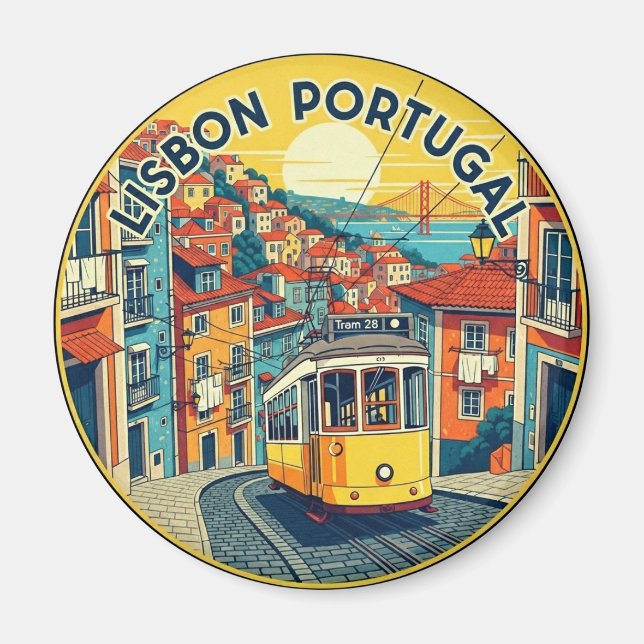 Lisbon Portugal Travel Alfama National Pantheon  Magnet (Front)