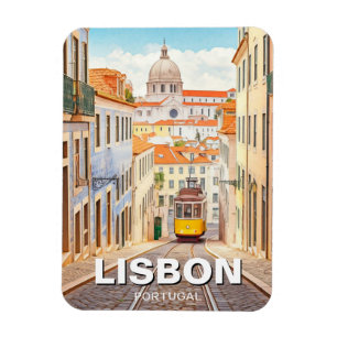 Lisbon Portugal Travel Alfama National Pantheon Magnet