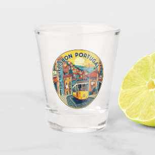 Lisbon Portugal Travel Alfama Shot Glass