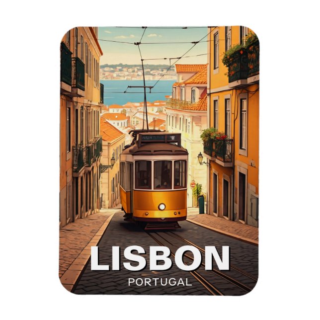 Lisbon Portugal Travel  Magnet (Vertical)