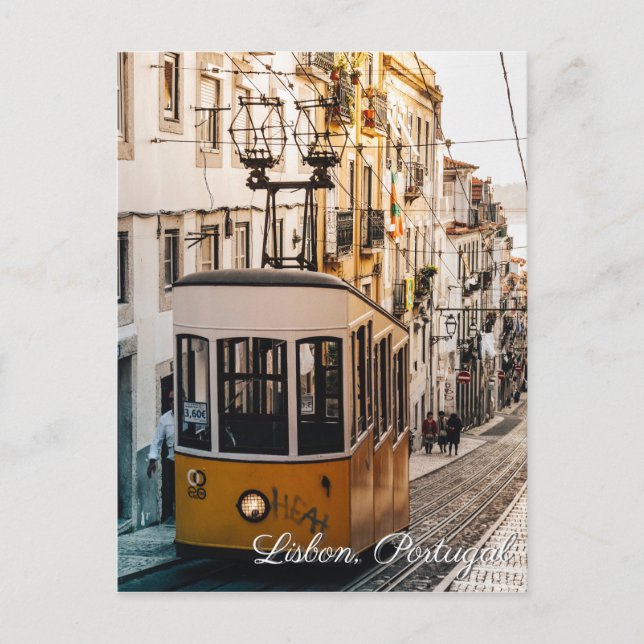 Lisbon Portugal travel postcard (Front)