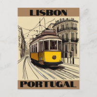 Lisbon Portugal Travel Postcard