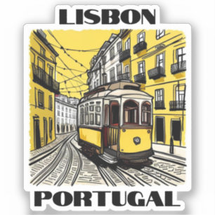 Lisbon Portugal Travel Vinyl Sticker