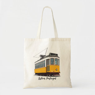Lisbon Portugal Yellow Tram Tote Bag