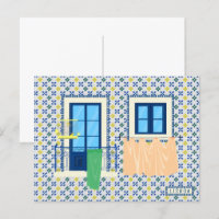 Lisbon Portuguese house with tiles and bird