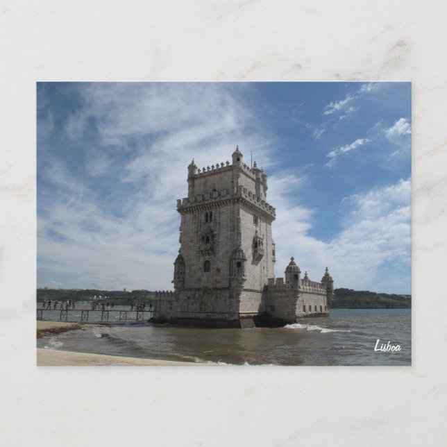 Lisbon postcard-Torre de Belem Postcard (Front)